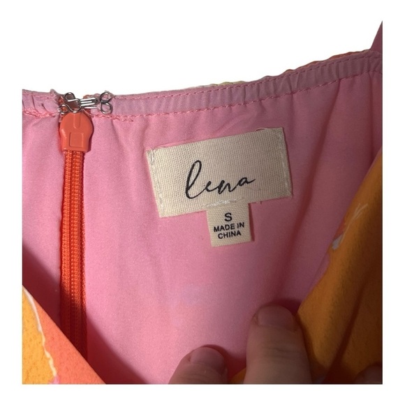 1949. LENA OFF SHOULDER SPAGHETTI STRAP TIE ON SHOULDERS SIZE SMALL MULTICOLORED - Picture 5 of 8